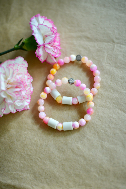 Orange/rosa persisk kalcedon