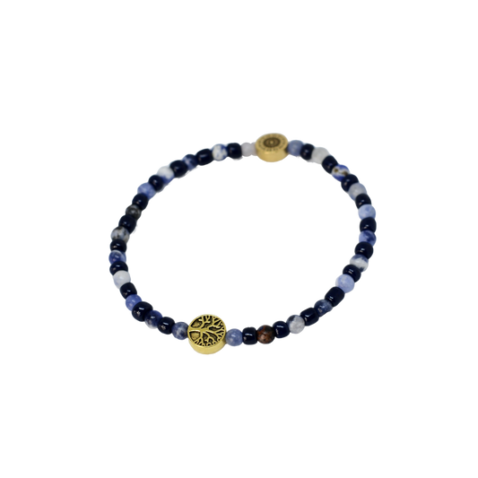 LIVETS TRÄD - BLÅ SODALITE 4mm