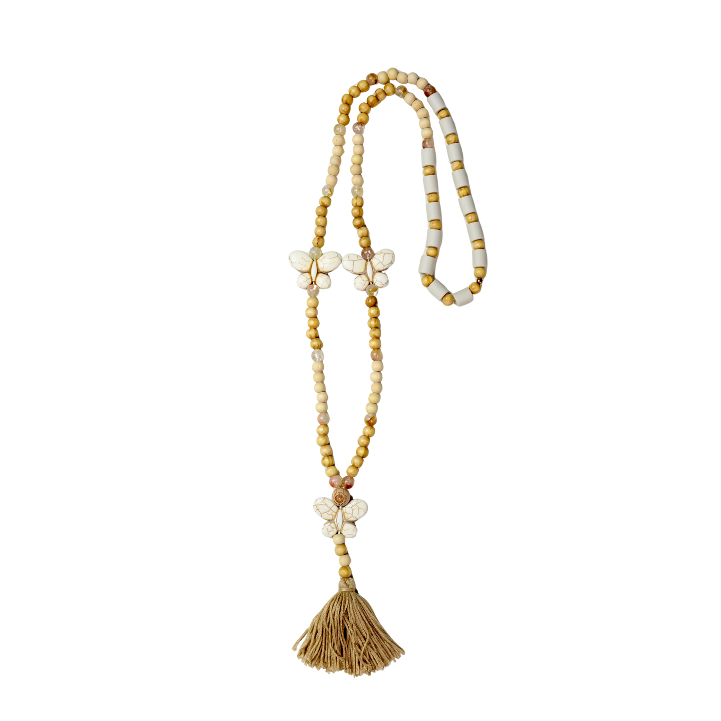 Halsband med Naturpärlor & Citrin