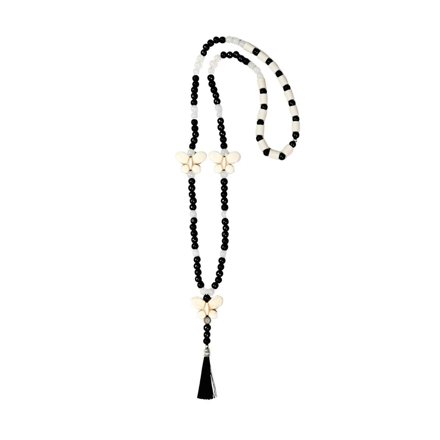 Halsband med Naturpärlor & Bergkristall