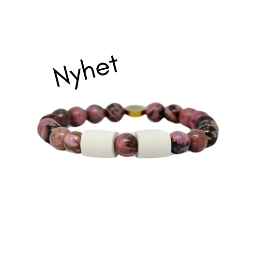 Rhodonite Svart/Rosa