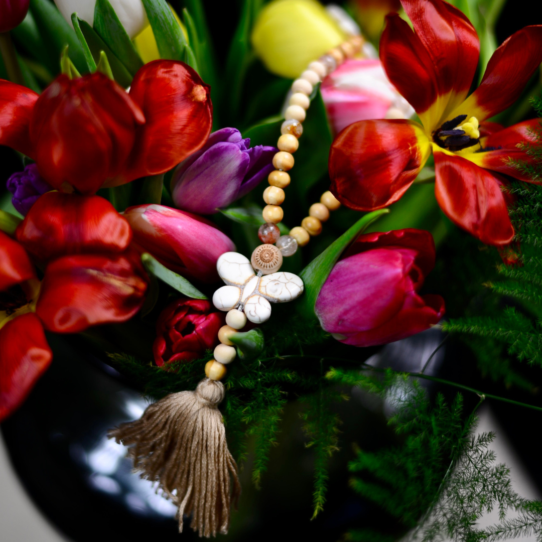 Halsband med Naturpärlor & Citrin