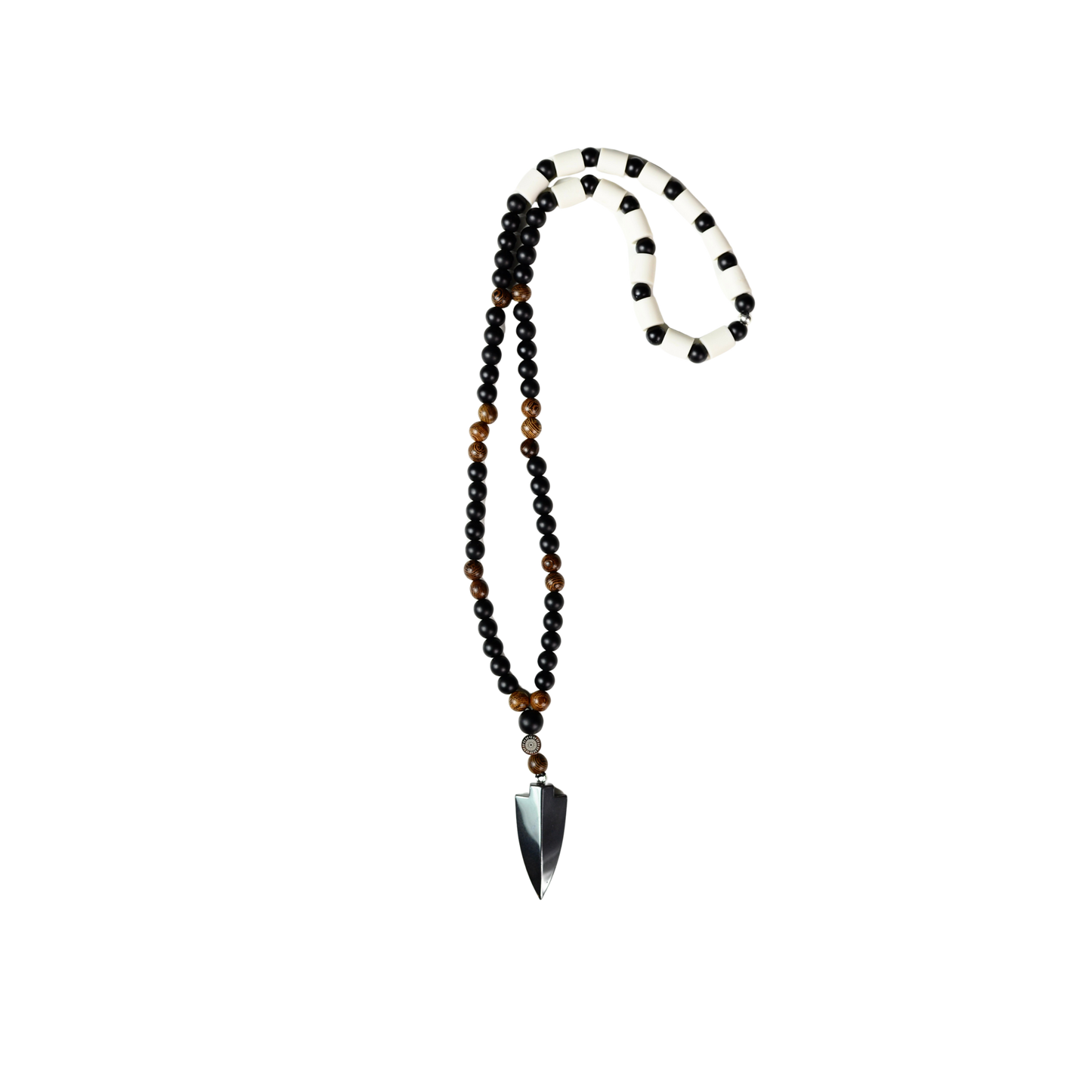 Halsband Pil med naturpärlor