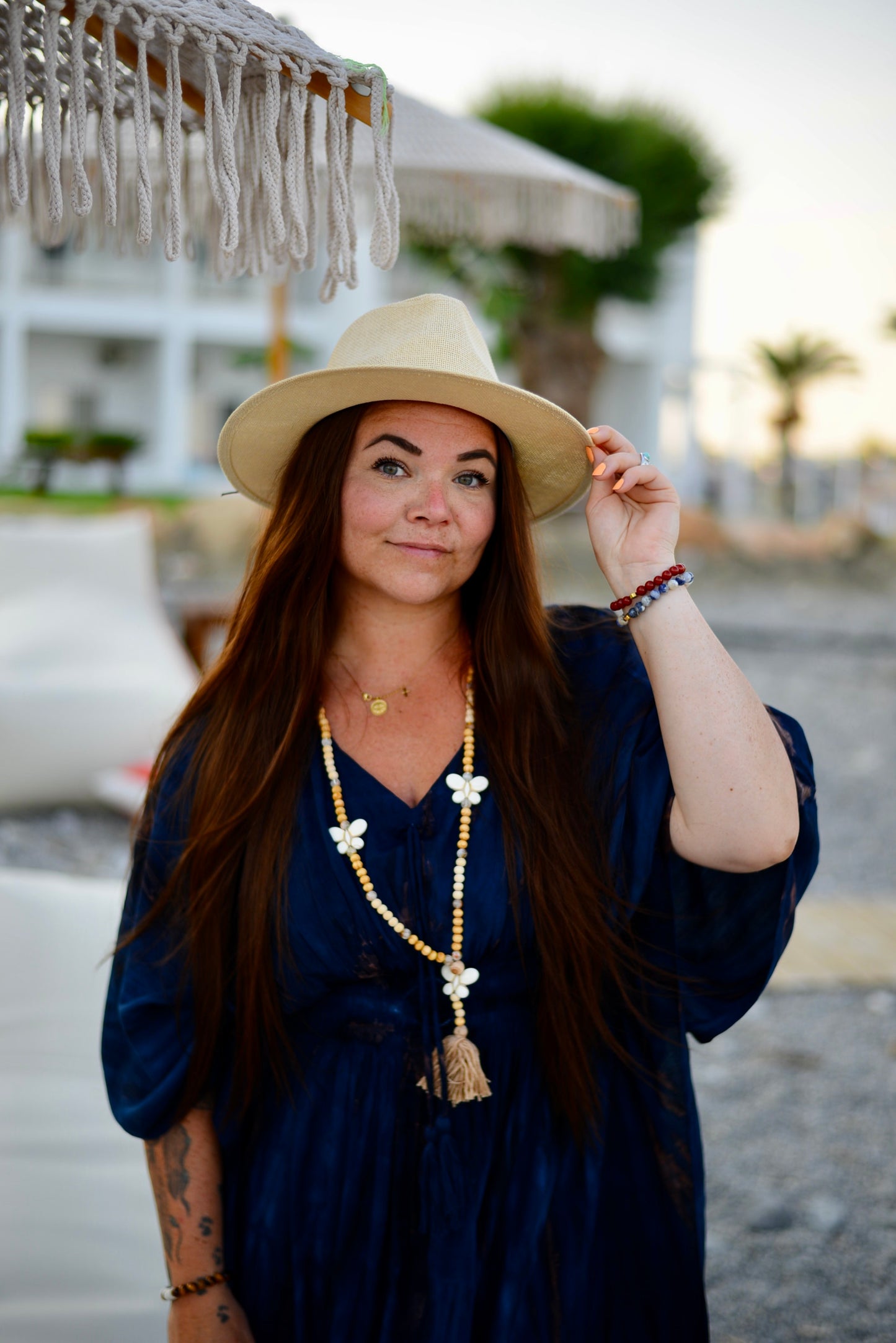 Halsband med Naturpärlor & Citrin